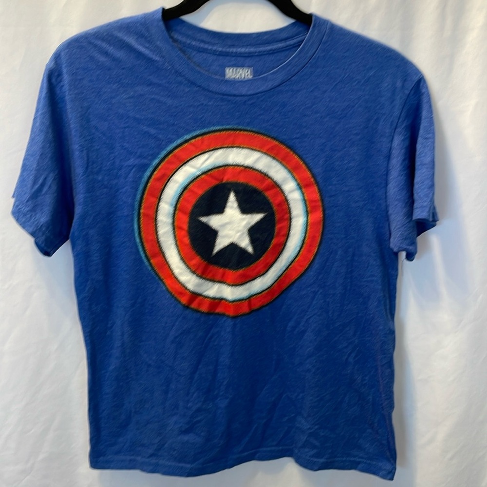 Marvel Captain America Short Sleeve T-Shirt Unisex Kids Size Large